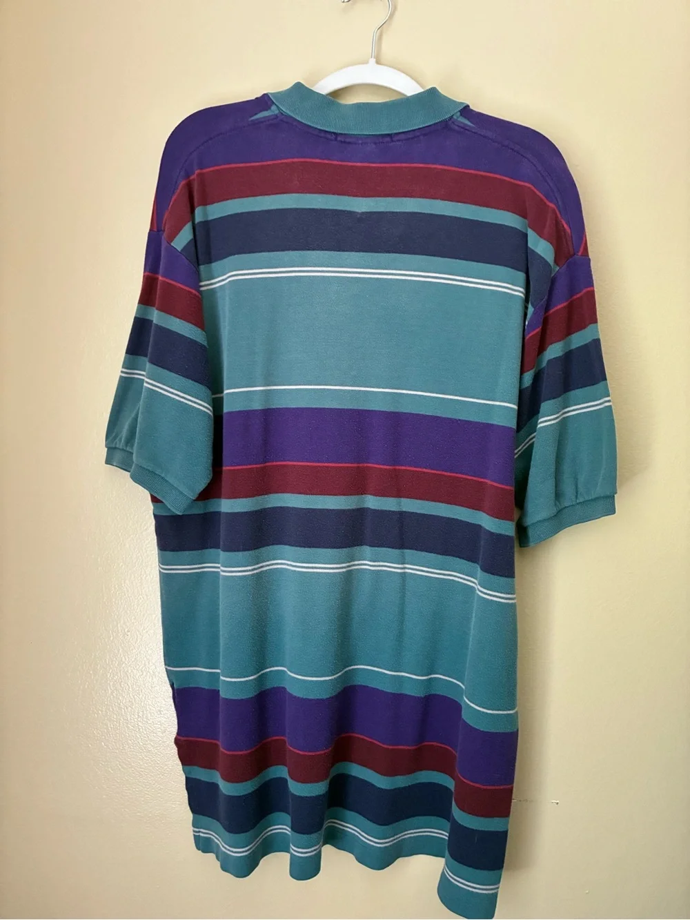 Ralph Lauren Teal Multi-Stripe Rugby Polo